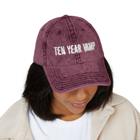 Ten Year Vamp Vintage Embroidered Cap