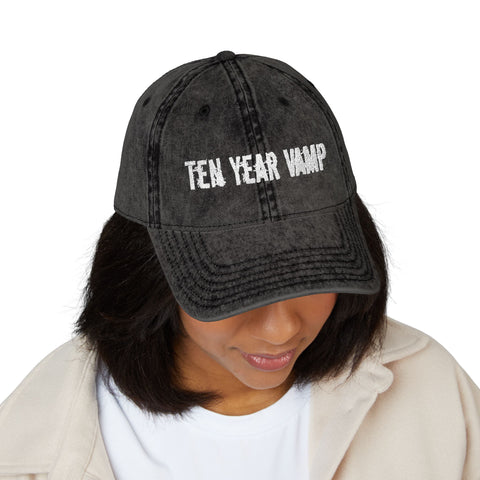 Ten Year Vamp Vintage Embroidered Cap