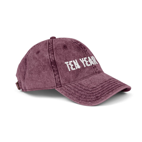Ten Year Vamp Vintage Embroidered Cap