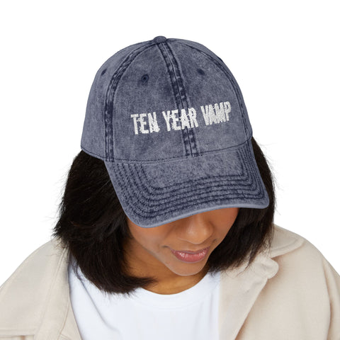 Ten Year Vamp Vintage Embroidered Cap