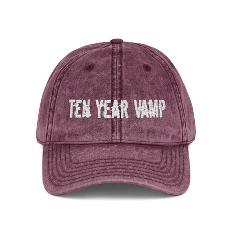 Ten Year Vamp Vintage Embroidered Cap