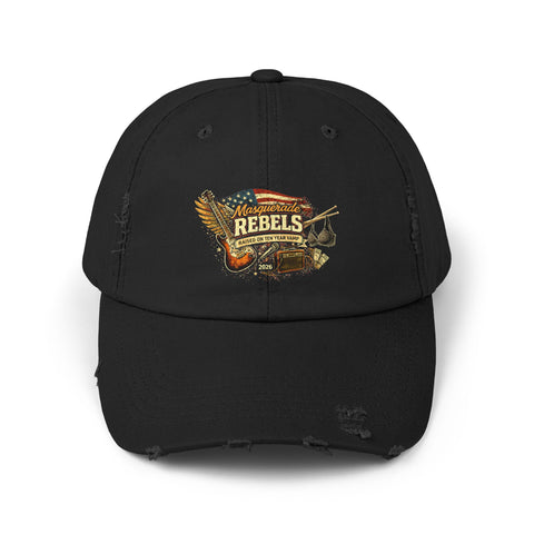 Masquerade Rebels Distressed Baseball Hat