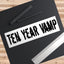 Ten Year Vamp Bumper Sticker