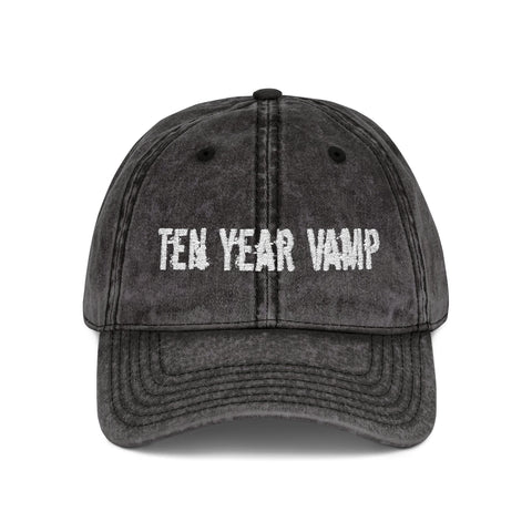 Ten Year Vamp Vintage Embroidered Cap