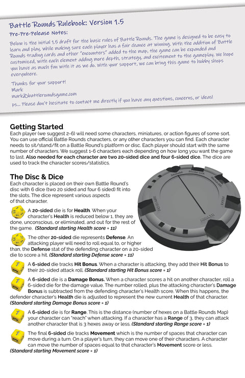 Battle Rounds Rulebook / Comic (Version 1.5)