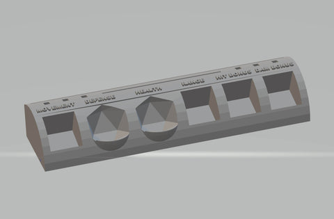 Battle Rounds Tray (Disc Alternative for 28mm Minis) (Download)